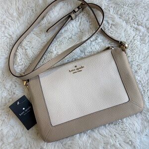 Kate Spade Lena Colorblock Double Compartment Crossbody bag.